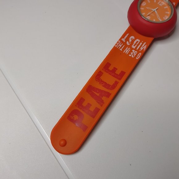 Orange Slap Band Watch - Picture 2 of 11